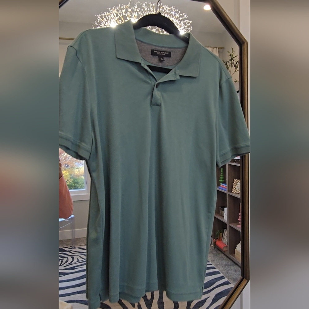 Banana Republic Seafoam Polo Shirt
